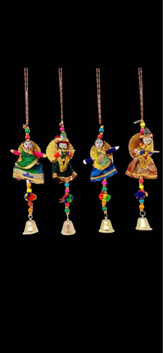 Radha Krishna Car Hanging Pair