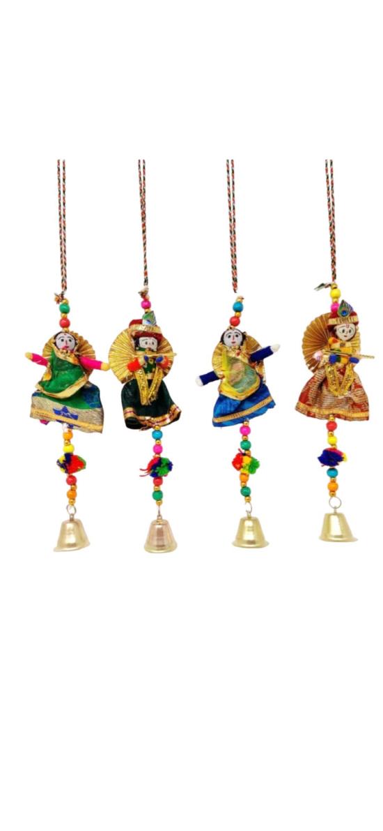 Radha Krishna Car Hanging Pair